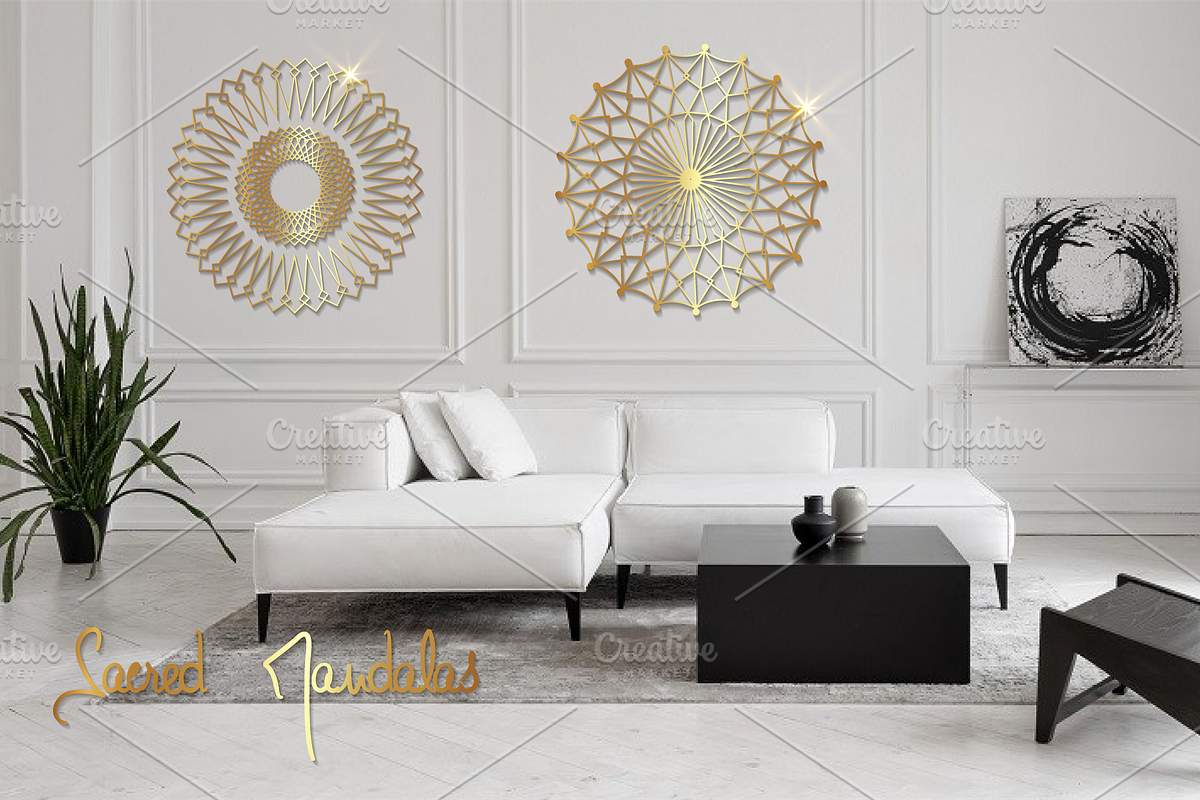 Sacred Mandalas Gold Luxury set, an Object Graphic by GraphicRedStudio (Photo 9 of 10)