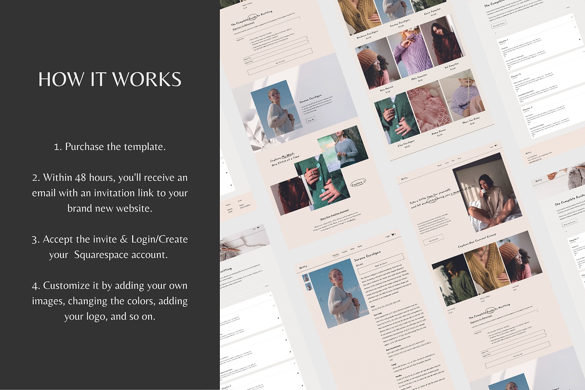 Knitting Squarespace 7.1 Website, a Squarespace Template by Mozen Design (Photo 4 of 7)