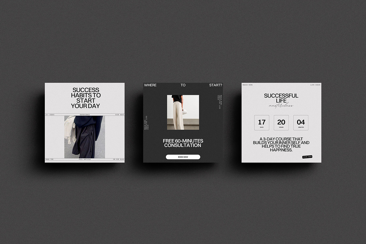Life Coach Social Media Template, a Social Media Template by Moscovita Studio (Photo 16 of 39)