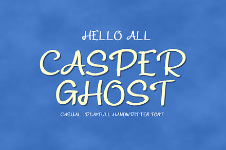 CASPER GHOST HANDWRITTEN FONT