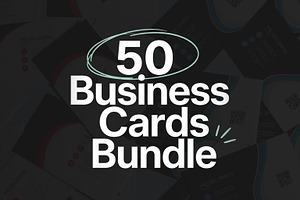 50 Business Cards Mega Bundle, a Business Card Template by Saman Osama