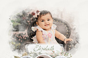 Watercolor Photo Collage Template, an Action Add-On by MRI STUDIO (Thumbnail 10 of 12)