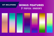 TROPICAL SURF VIBES - Creator Kit, an Icon by Walking_Designs (Thumbnail 16 of 19)