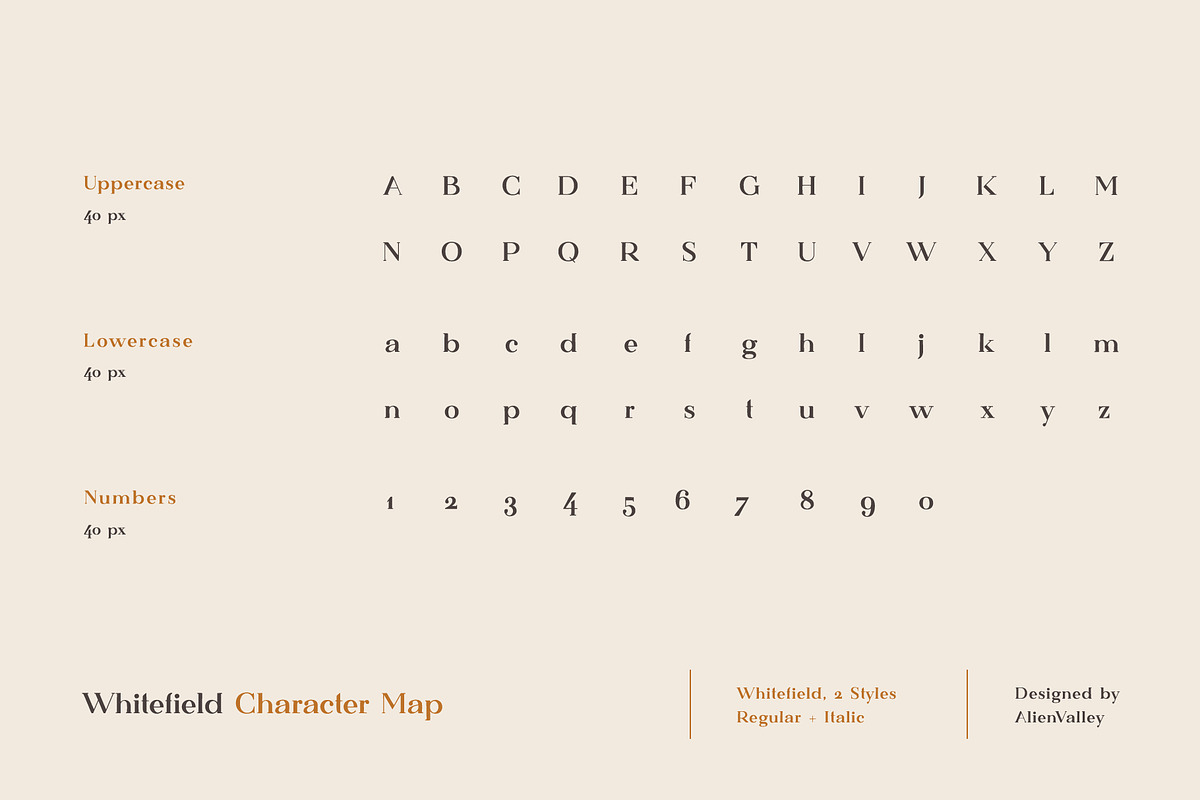 Whitefield - Handcrafted Serif, a Serif Font by AlienValley (Photo 4 of 8)