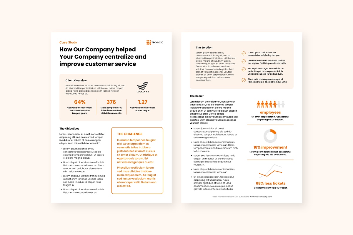 Corporate Case Study Template preview 3