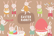 Easter rabbits set and cards, an Animal Illustration by Good Studio (Thumbnail 1 of 8)