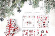 Watercolor Christmas gnomes, an Illustration by JuliaBadeeva (Thumbnail 6 of 7)