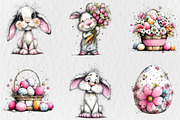 Whimsical Easter Clipart, a Seasonal Illustration by Rose Art (Thumbnail 2 of 4)