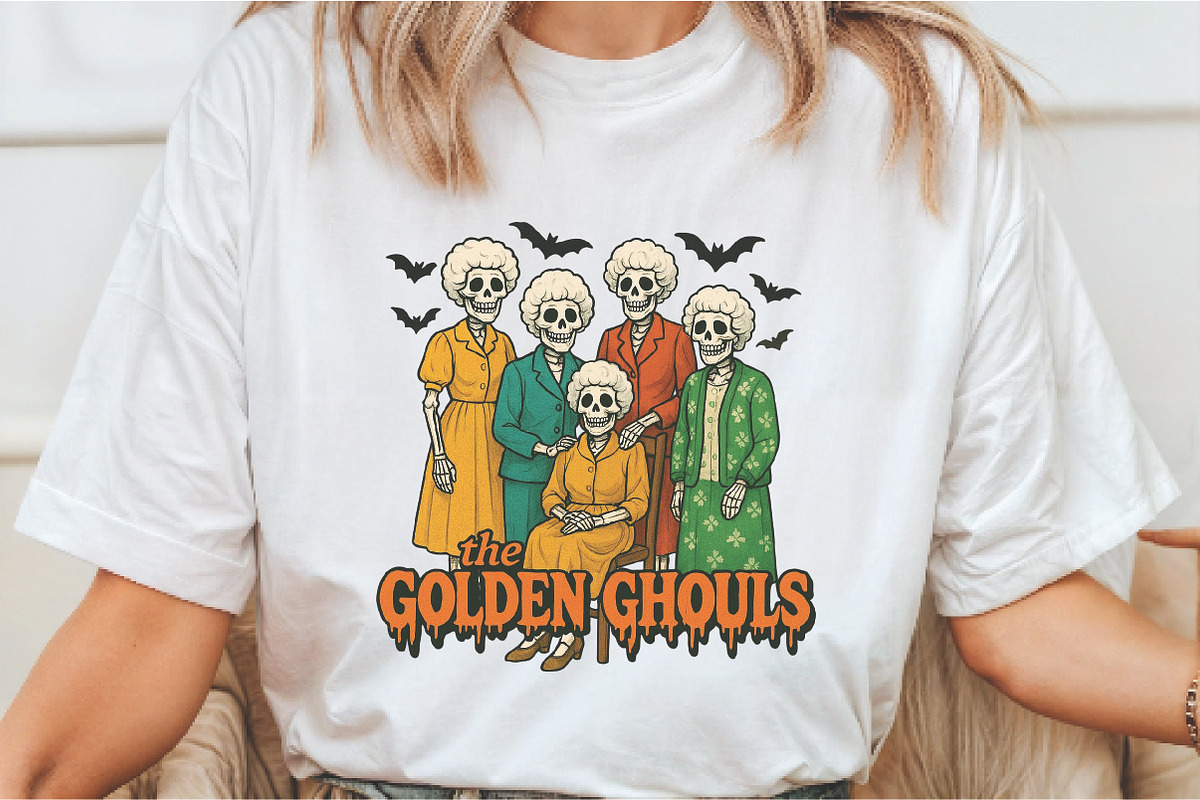 The Golden Ghouls Girls Halloween Pn, an Illustration by Libby Wishes (Photo 4 of 4)