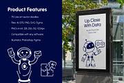 Machine Learning Doodle Icon Set, an Outline Icon by Vectors Market (Thumbnail 2 of 8)