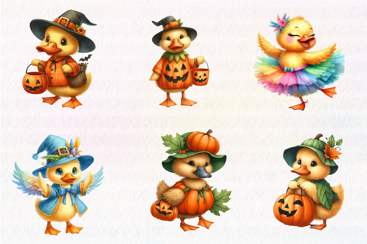 Spooky Pastel Chibi Goose PNG, an Illustration by CreationArt (Photo 6 of 7)