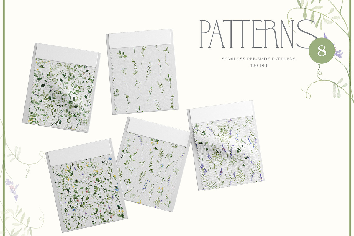 MAY Watercolor Spring Collection, a Decorative Illustration by Kaleriia (Photo 7 of 12)