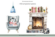 Watercolor book lover clipart, an Education Illustration by Art and Funny (Thumbnail 9 of 12)