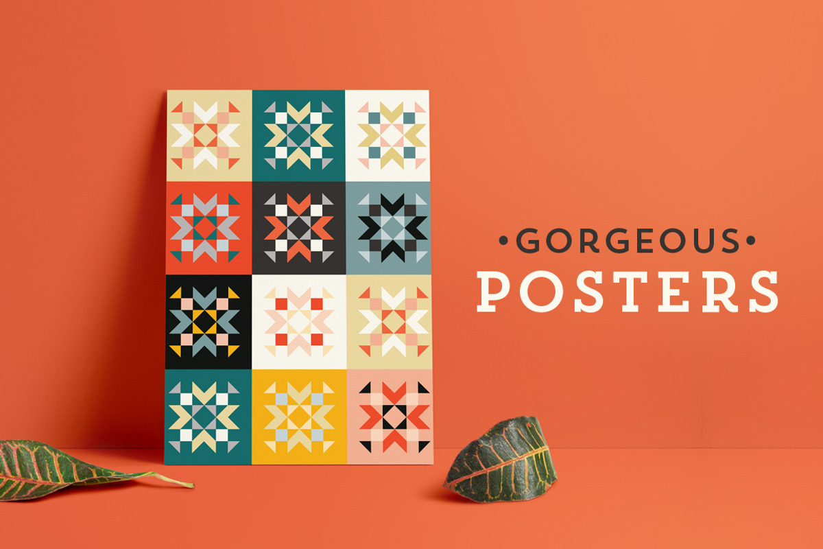 QUILT Geometric Patterns, a Pattern Graphic by Anugraha Design (Photo 2 of 7)