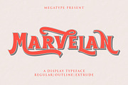 Marvelan, a Serif Font by Megatype (Thumbnail 1 of 10)