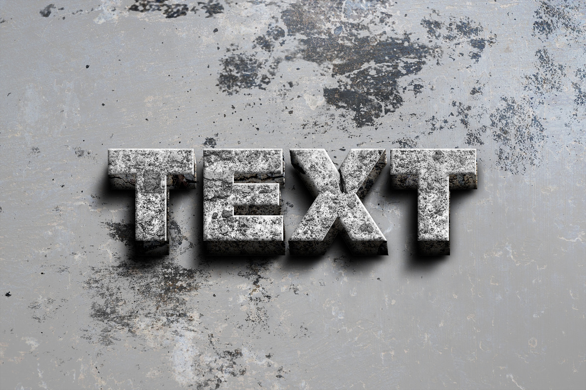 Rough Concrete - 3D Grunge Text Effe, a Layer Style Add-On by yokbisayok (Photo 4 of 4)