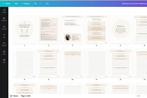 Gratitude Journal Canva Template