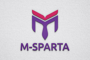 M Letter Sparta Soldier Mask Logo, a Branding & Logo Template by jongcreative