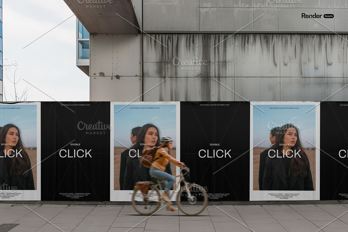 Poster and Billboard Mockup Set, an Advertising Mockup by Renderteam (Photo 5 of 12)