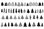 hand drawn christmas trees, an Object Graphic by Cozy pattern shop (Thumbnail 2 of 2)
