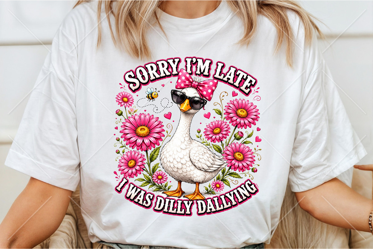 Funny Goose Dilly Dallying PNG, a Seasonal Illustration by Canvas Craft (Photo 3 of 6)