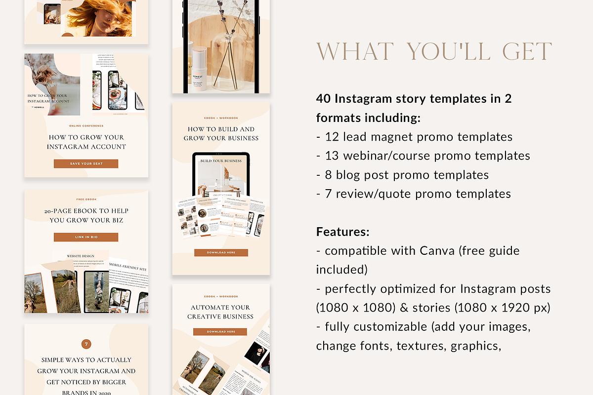 Instagram Marketing Pack | CANVA, a Social Media Template by Ralony (Photo 2 of 19)