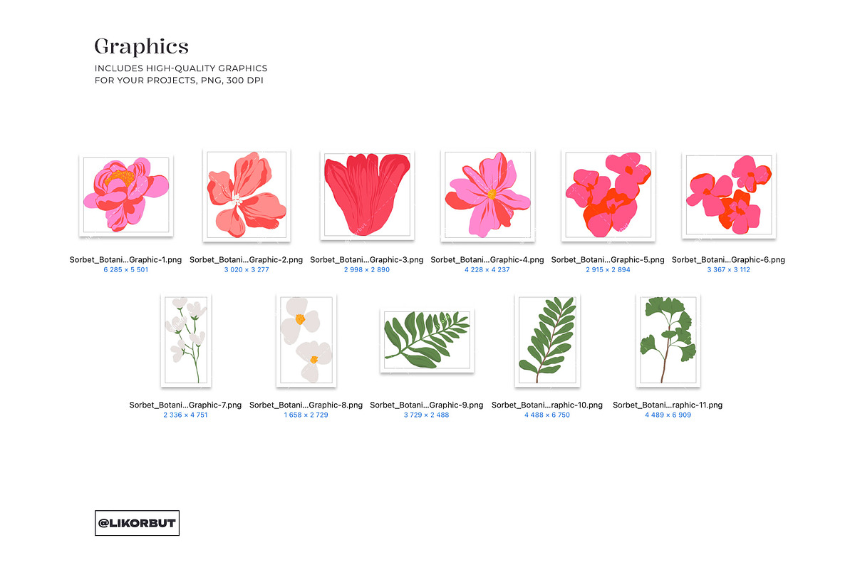 Bold Bloom Tropical Flower Pattern, a Pattern Graphic by likorbut (Photo 6 of 14)