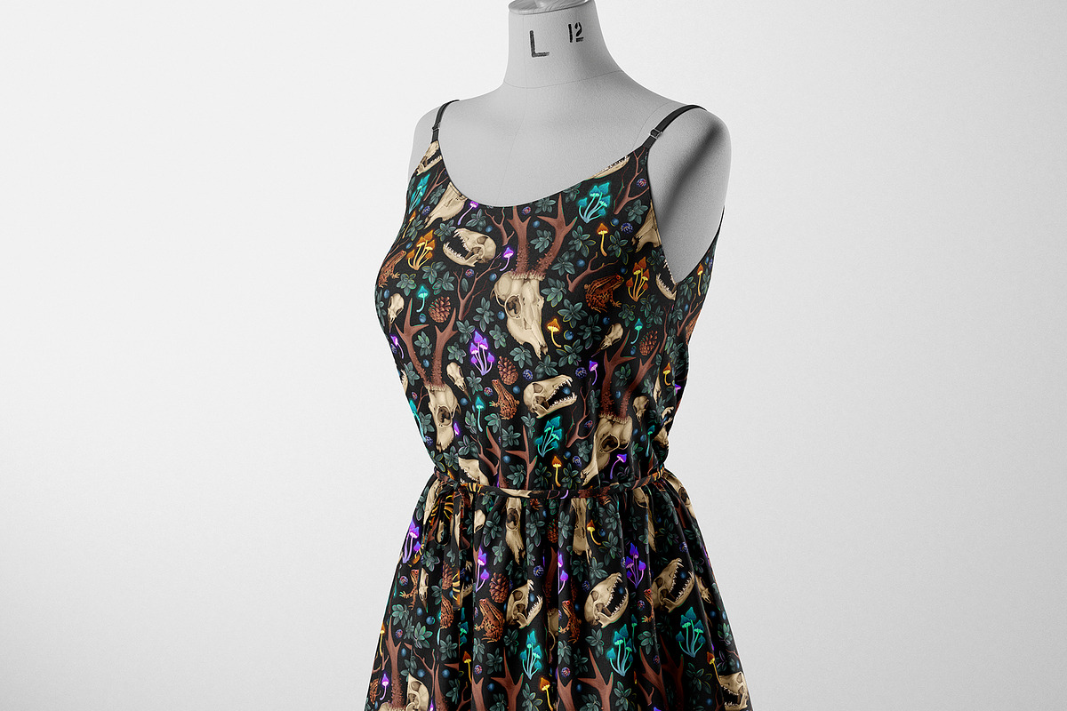 Spellbound Forest Pattern, a Pattern Graphic by GreyLilac (Photo 7 of 8)