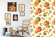 Harvest Thanksgiving fall clipart, a Decorative Illustration by Hanna Hryharenka (Thumbnail 14 of 20)