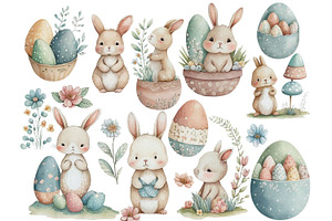 Easter Friends Clipart Collection