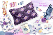Watercolor Swan Lake, an Illustration by NataliMiasStore (Thumbnail 5 of 8)