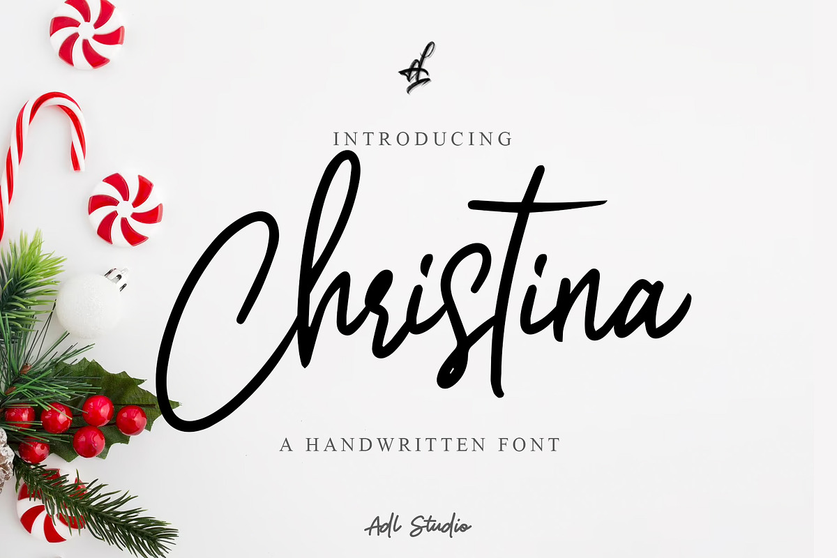 Christina, a Script Font by Adl Studio (Photo 1 of 5)