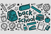 Back to School Hand-Drawn Doodle, an Education Illustration by Huza Studio (Thumbnail 2 of 10)