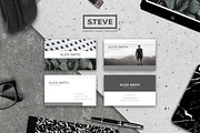 STEVE | BUSINESS CARD TEMPLATES, a Business Card Template by Nassiie (Thumbnail 1 of 7)