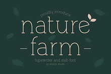 Naturefarm - Slab Serif Font