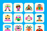 Cool Stickers Set, an Emoji Icon by Prosymbols (Thumbnail 8 of 8)