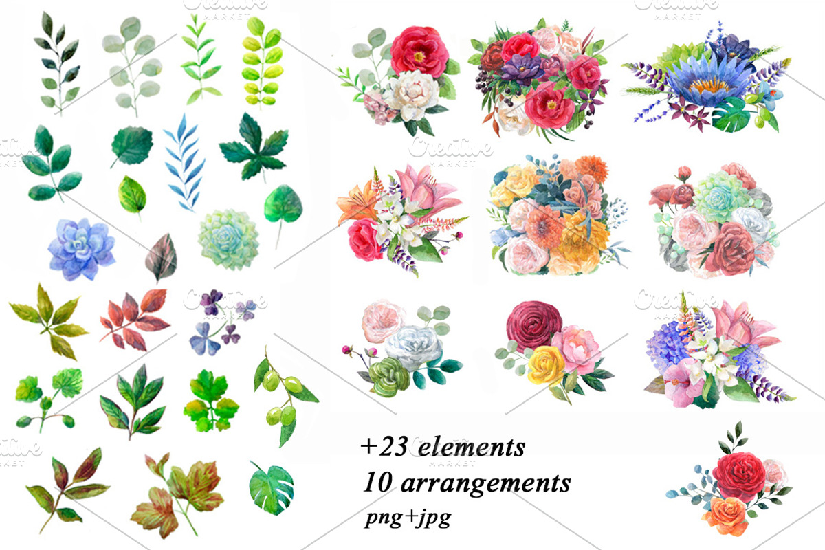Watercolor flowers,birds., an Illustration by yulia.sukhanova (Photo 7 of 8)