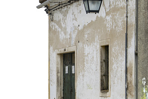 Old stone house isolated photo, an Architecture Photo by DanFLCreativo