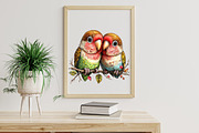 Funny Quirky Birds Clipart, an Illustration by Libby Wishes (Thumbnail 6 of 6)