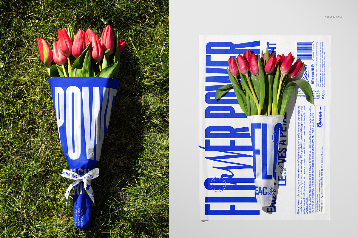 Bouquet Tissue Wrapping Paper Mockup, a Merchandise Mockup by creatsy5 (Photo 7 of 22)