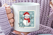 Christmas Animal Postage Stamps Clip, a Seasonal Illustration by Rose Art (Thumbnail 7 of 7)