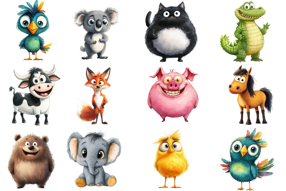 Quirky Funny Animals Sublimation, an Illustration by Designworld (Photo 2 of 6)