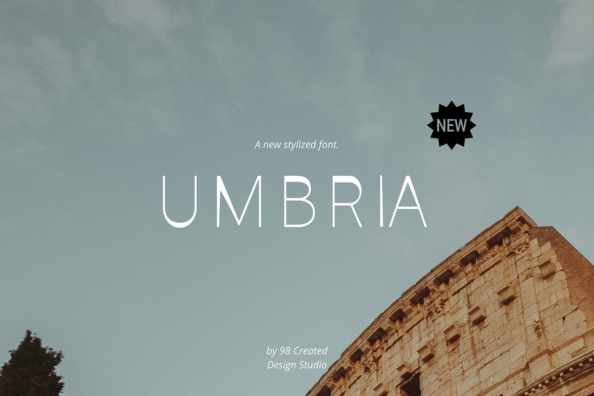 UMBRIA Modern & Distinctive Font, a Sans Serif Font by 98 Created (Photo 1 of 7)