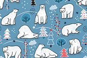 Polar bear, a Pattern Graphic by GooseFrol (Thumbnail 5 of 8)