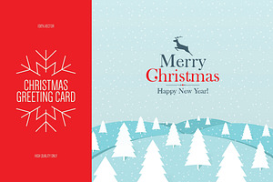 Christmas and New Year greeting card