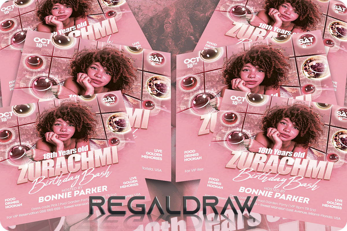 Birthday Bash Flyer preview 3