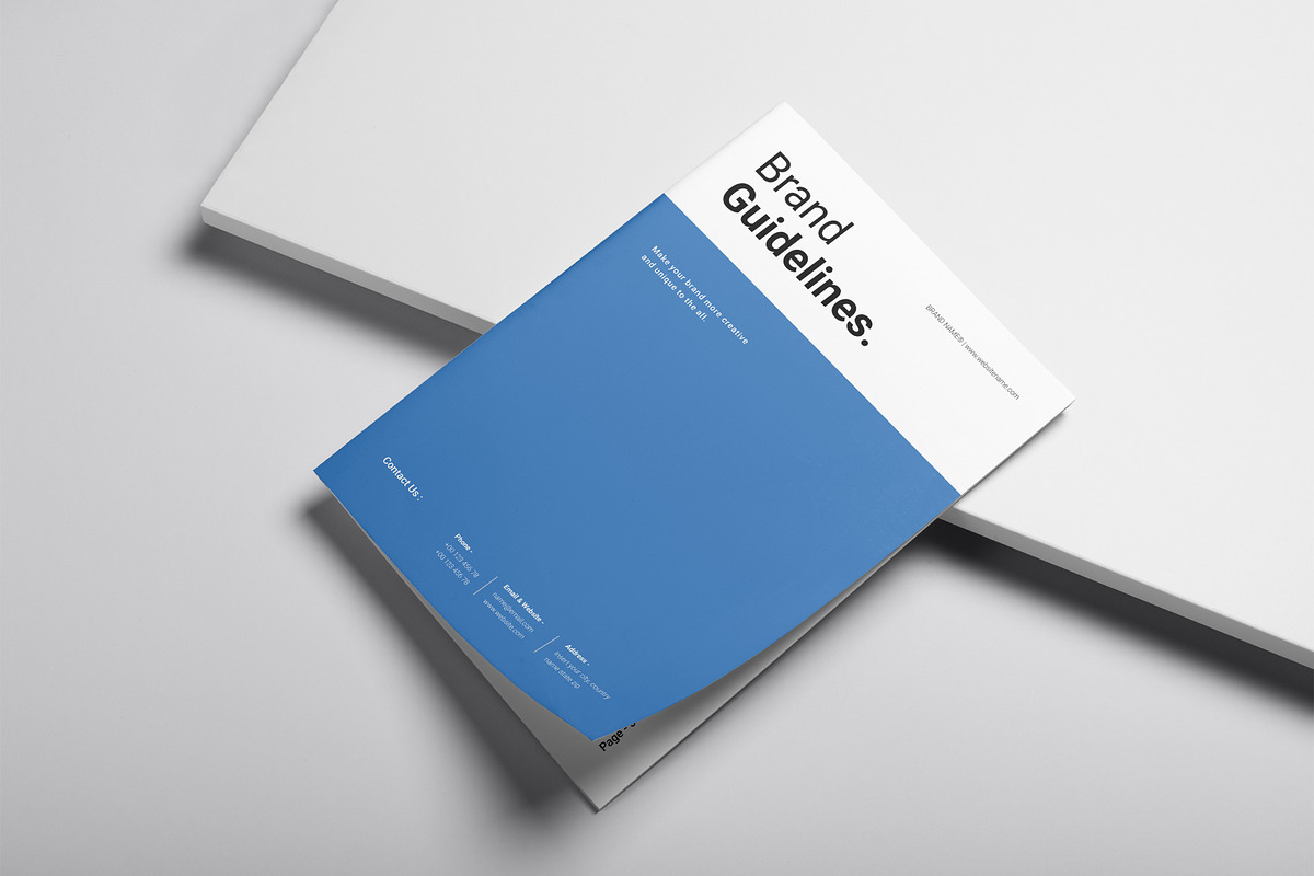 Brand Guidelines Template, a Brochure Template by DesignCrest (Photo 2 of 14)
