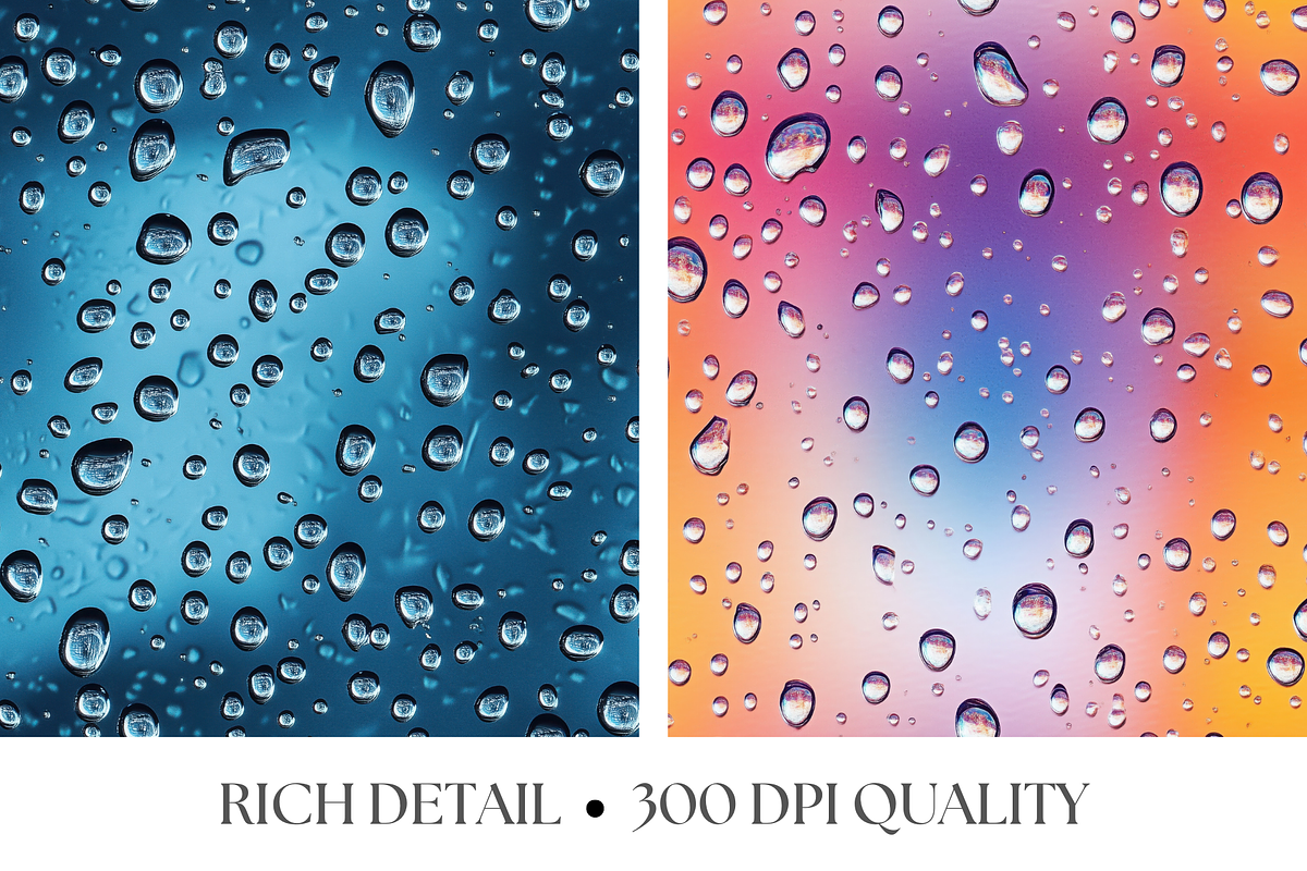 Water Drops Digital Textures, a Texture Graphic by Artful Assets Boutique (Photo 3 of 4)
