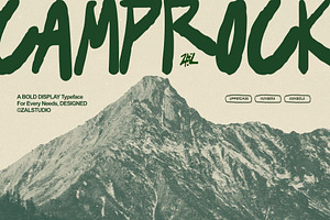 Camprock - Display Bold Typeface