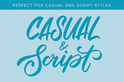 iPad lettering brush for Procreate, a Brush Add-On by Sasha Hickson (Thumbnail 2 of 5)